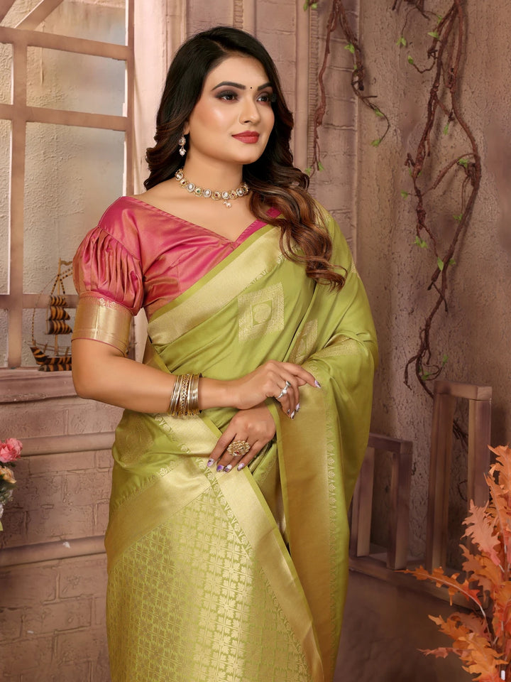Designer Soft Silk Saree | Rich Wevon Jari Work Perfect Wedding Wear Outfit