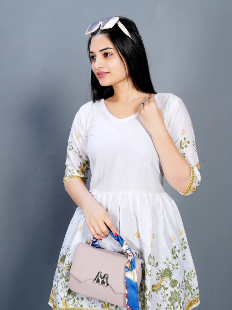 Fashionable Cotton Kurti | Chic Look with Digital Print Design