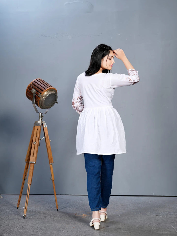 Fashionable Cotton Kurti | Chic Look with Digital Print Design
