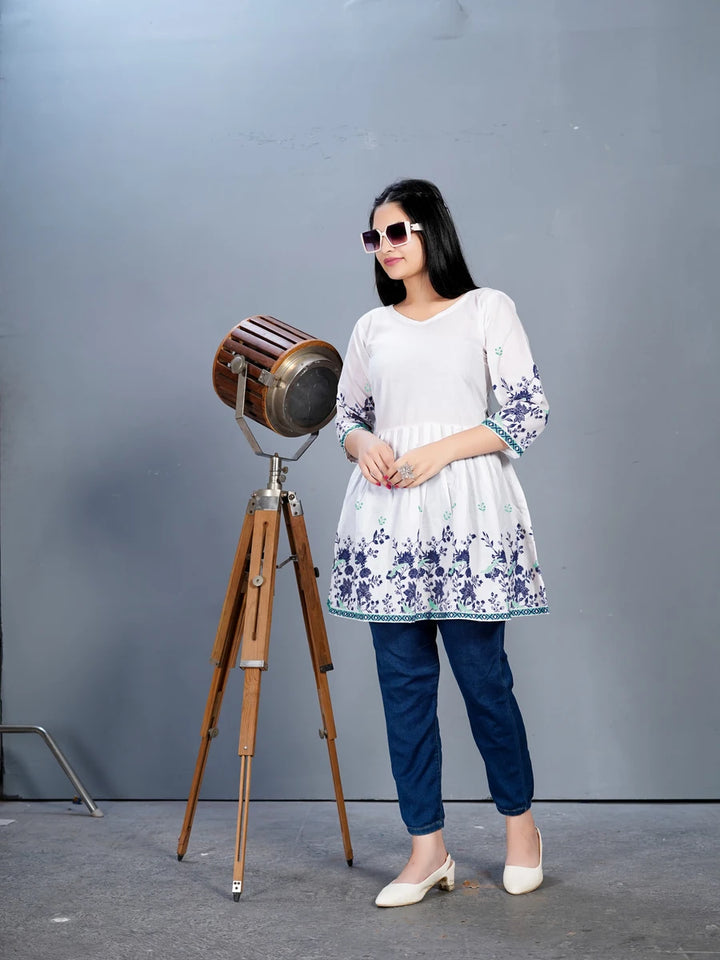 Fashionable Cotton Kurti | Chic Look with Digital Print Design