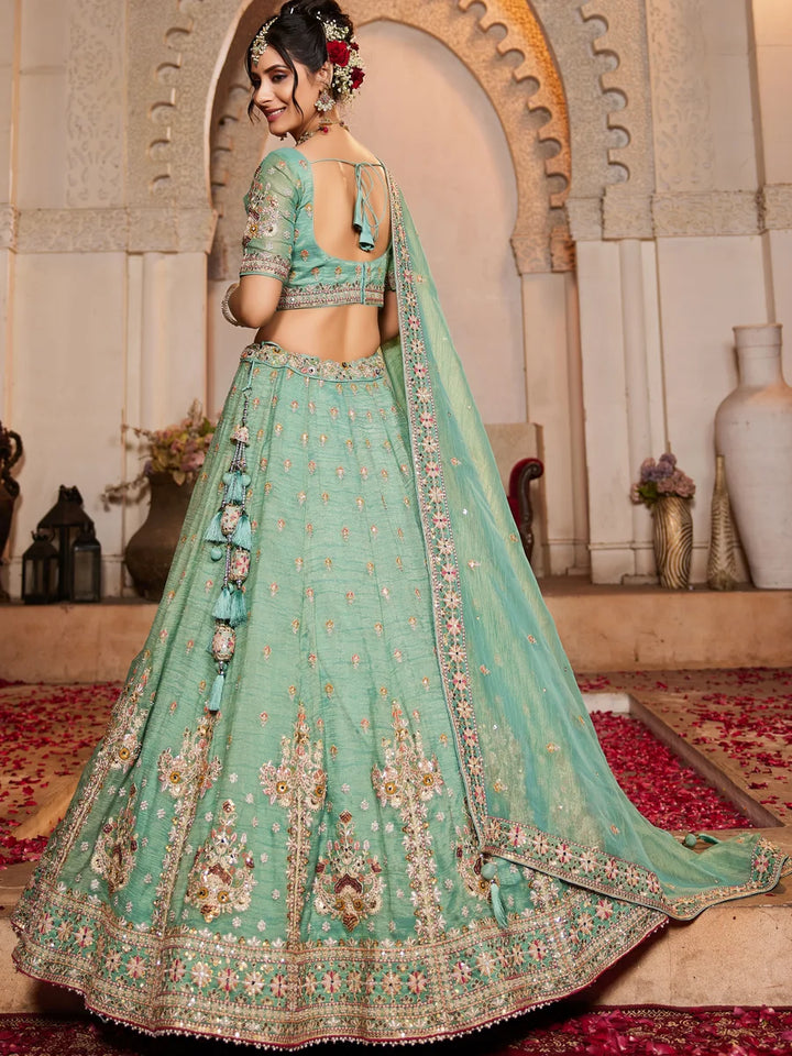 Luxurious Partywear Lehenga | Tissue Fabric & Heavy Work