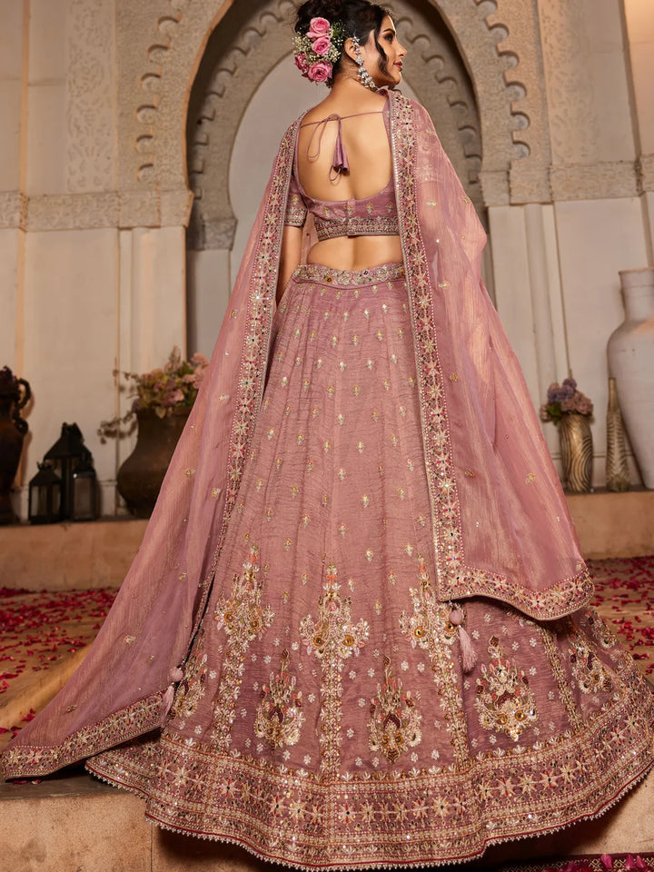 Luxurious Partywear Lehenga | Tissue Fabric & Heavy Work