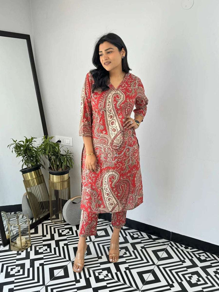 Stylish Viscose Kurti Set | Designer Printed Readymade Suit