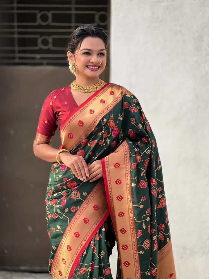Exquisite Wevon Meenakari Soft Silk Saree | Timeless Elegance
