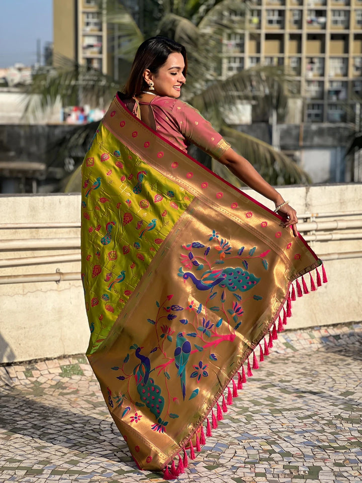 Exquisite Wevon Meenakari Soft Silk Saree | Timeless Elegance