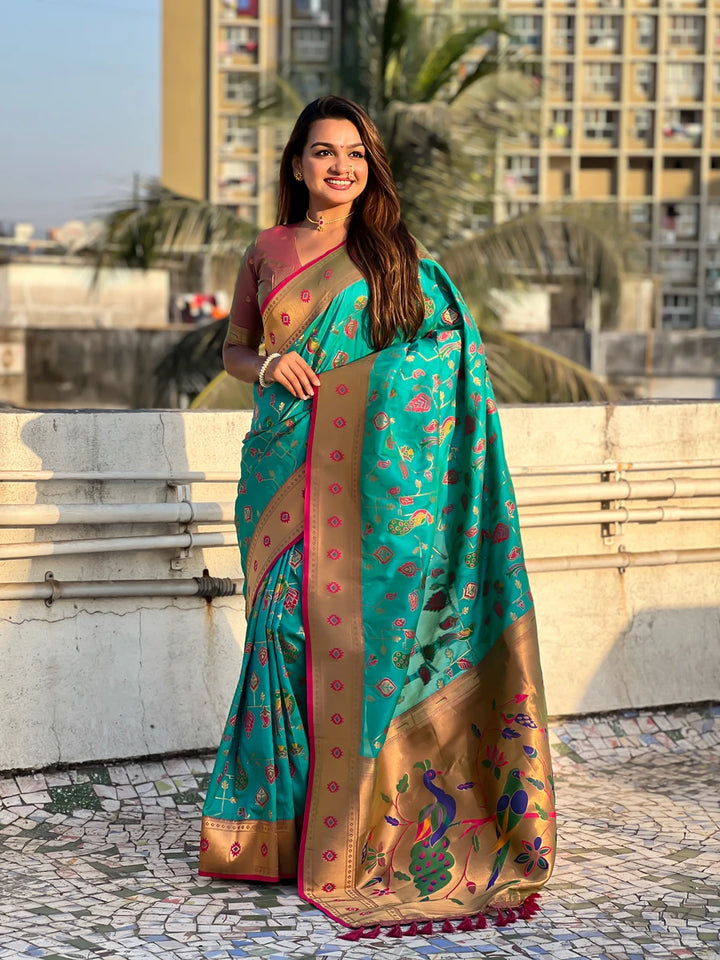 Exquisite Wevon Meenakari Soft Silk Saree | Timeless Elegance