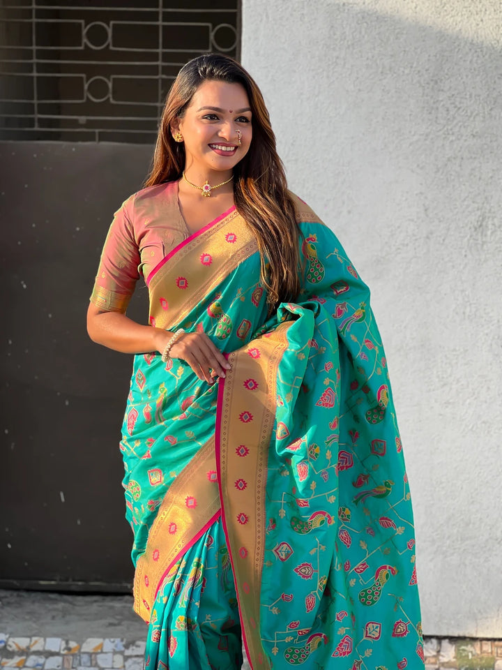 Exquisite Wevon Meenakari Soft Silk Saree | Timeless Elegance