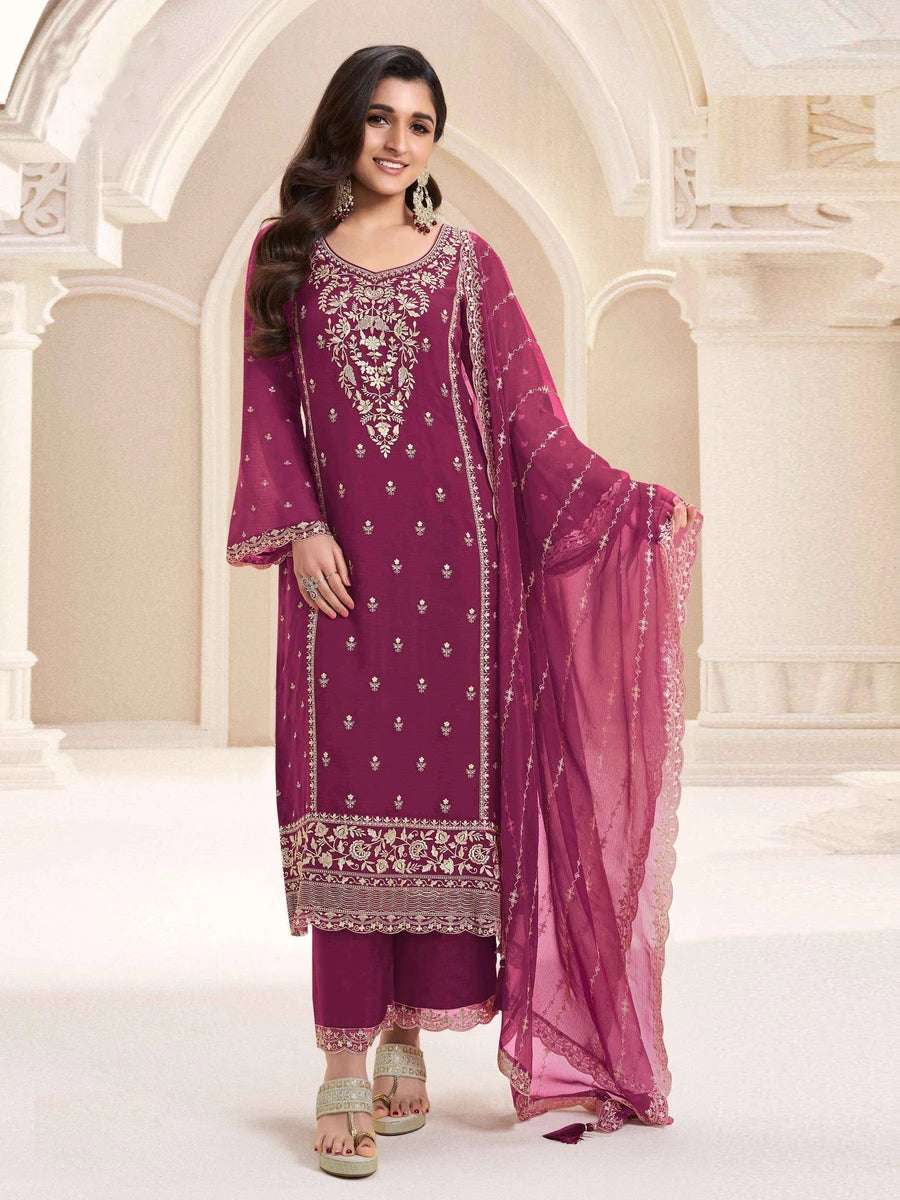 Embellished Chiffon Kameez | Festive & Ethnic Wear