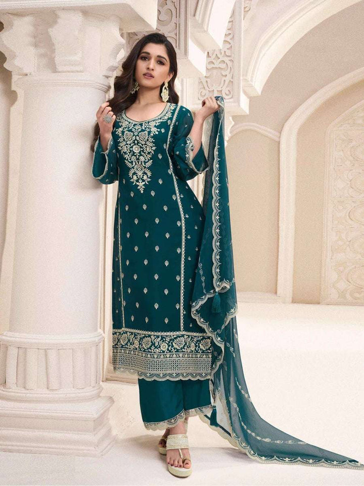 Embellished Chiffon Kameez | Festive & Ethnic Wear