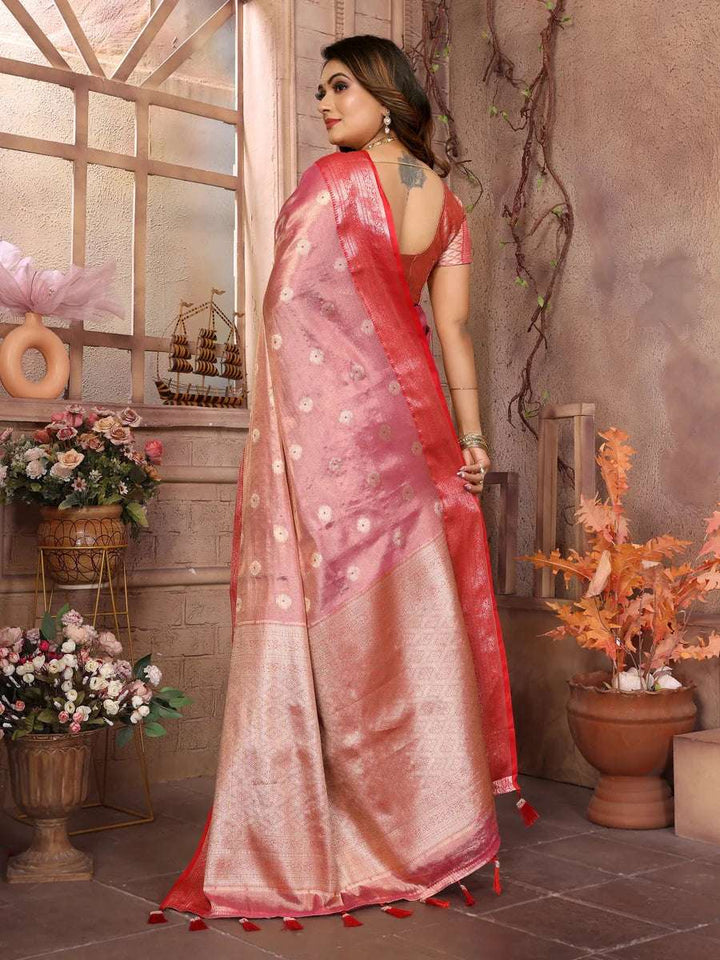Ethnic Tissue Silk Saree | Graceful Wevon Handloom Design