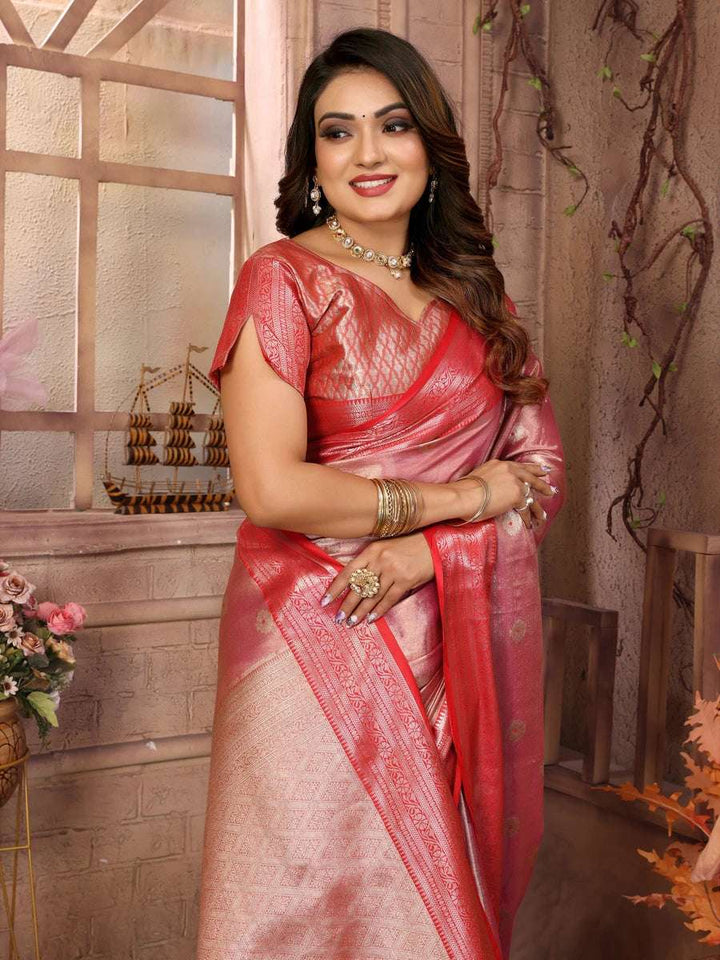 Ethnic Tissue Silk Saree | Graceful Wevon Handloom Design
