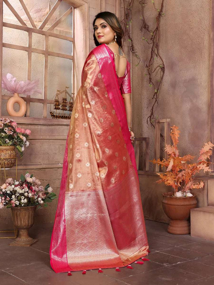 Ethnic Tissue Silk Saree | Graceful Wevon Handloom Design