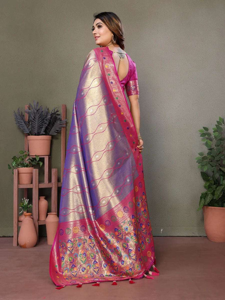 Royal Banarasi Tissue Silk Saree | Heavy Wevon Designer Art