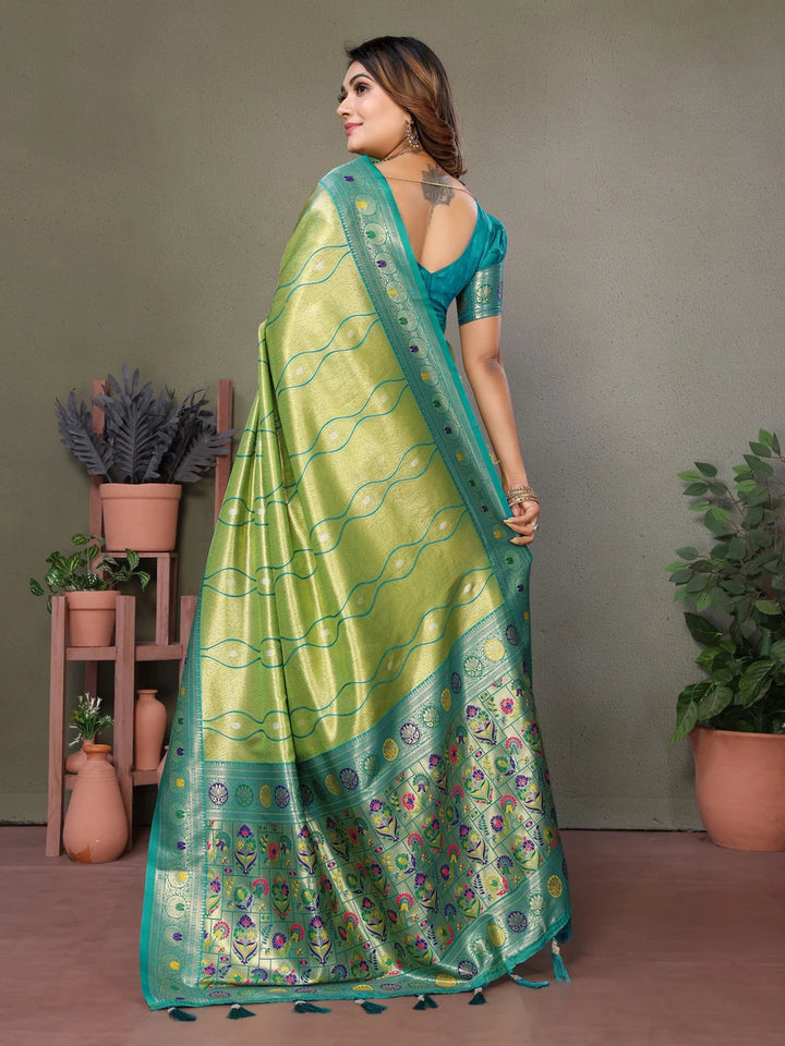 Royal Banarasi Tissue Silk Saree | Heavy Wevon Designer Art