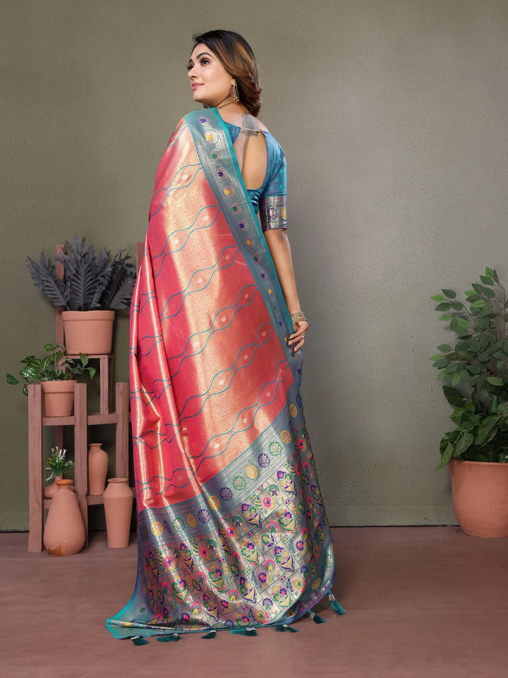Royal Banarasi Tissue Silk Saree | Heavy Wevon Designer Art