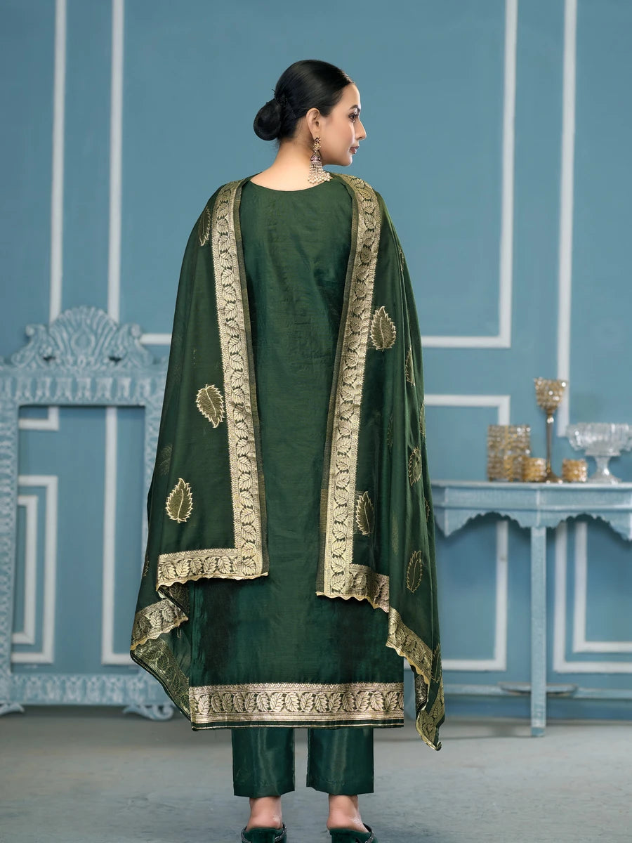 Stunning Festive Banarasi Salwar Kameez | Embroidered & Handcrafted