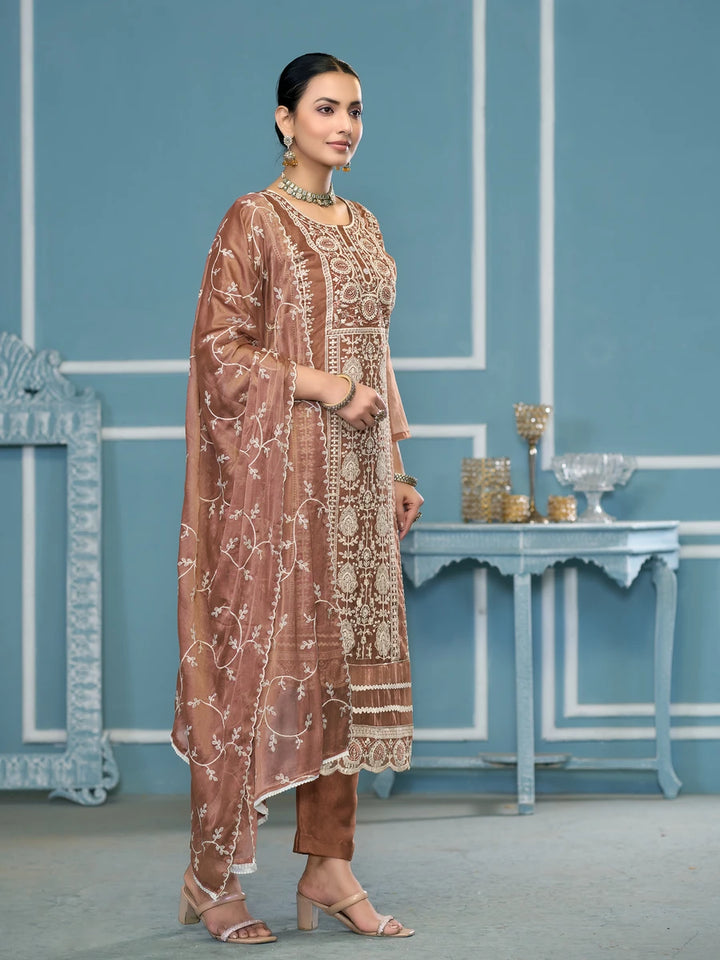 Stylish Santoon Bottom Kameez | Nazmin Dupatta Embroidery