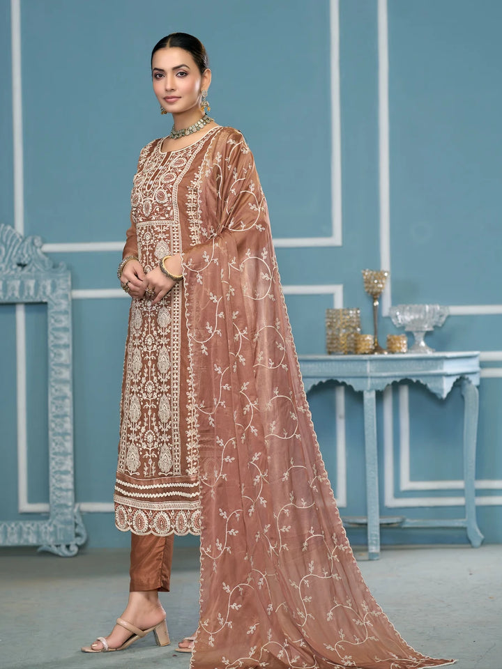 Stylish Santoon Bottom Kameez | Nazmin Dupatta Embroidery