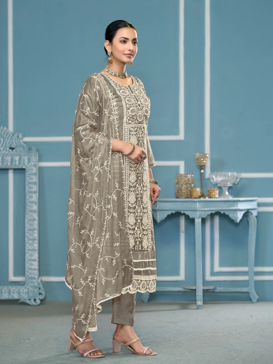 Stylish Santoon Bottom Kameez | Nazmin Dupatta Embroidery
