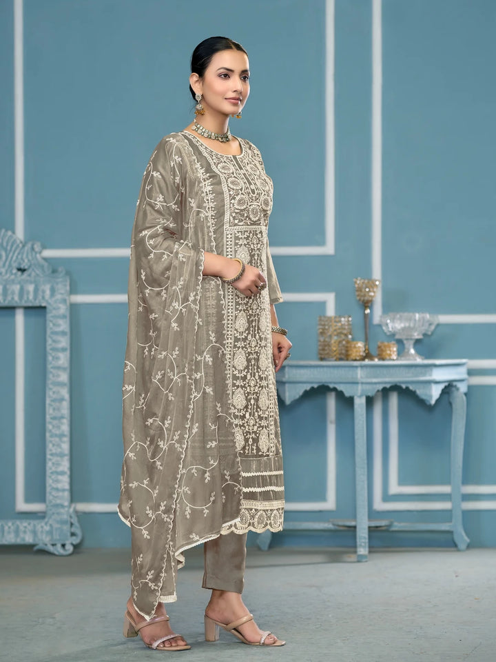 Stylish Santoon Bottom Kameez | Nazmin Dupatta Embroidery