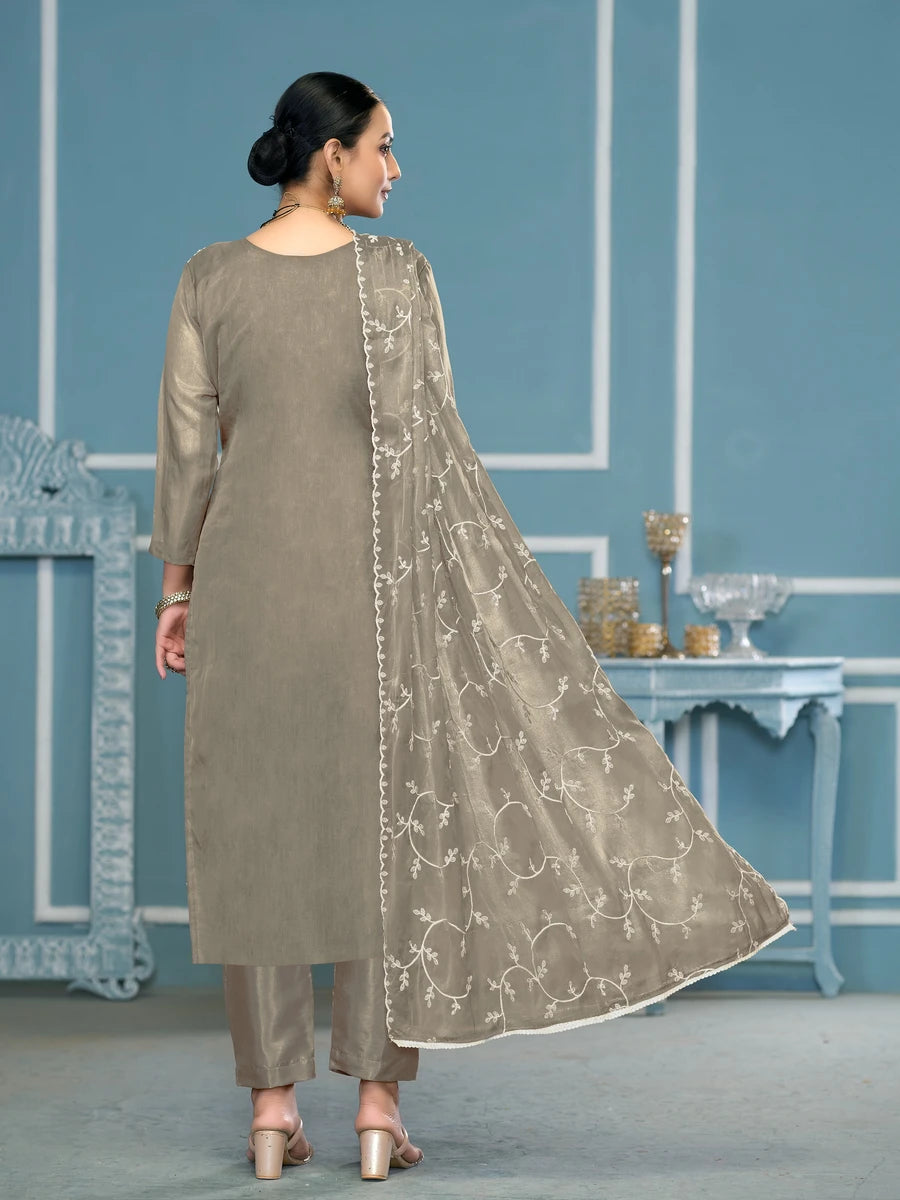 Stylish Santoon Bottom Kameez | Nazmin Dupatta Embroidery