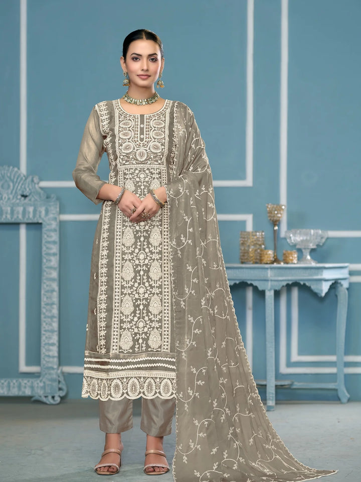 Stylish Santoon Bottom Kameez | Nazmin Dupatta Embroidery