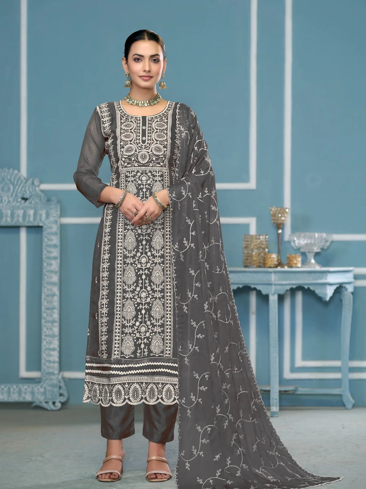 Stylish Santoon Bottom Kameez | Nazmin Dupatta Embroidery