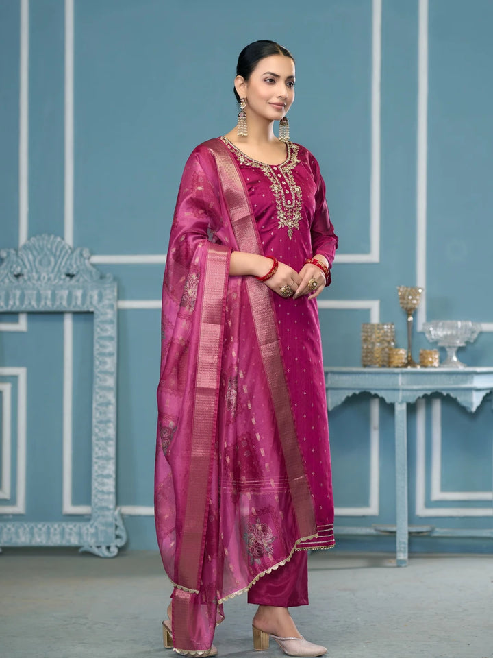 Elegance Traditional Hand Work Salwar Kameez | Rich Banarasi Dupatta