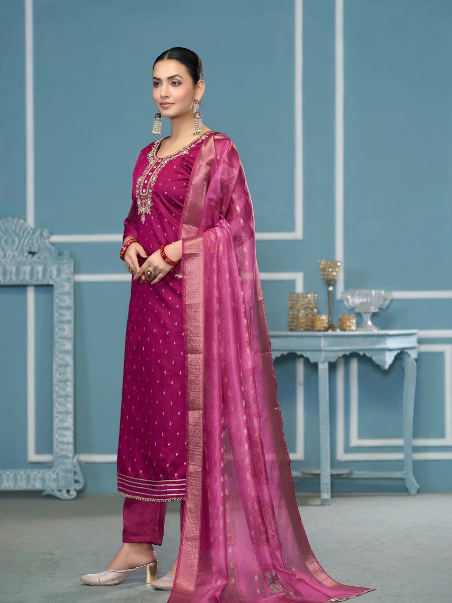 Elegance Traditional Hand Work Salwar Kameez | Rich Banarasi Dupatta