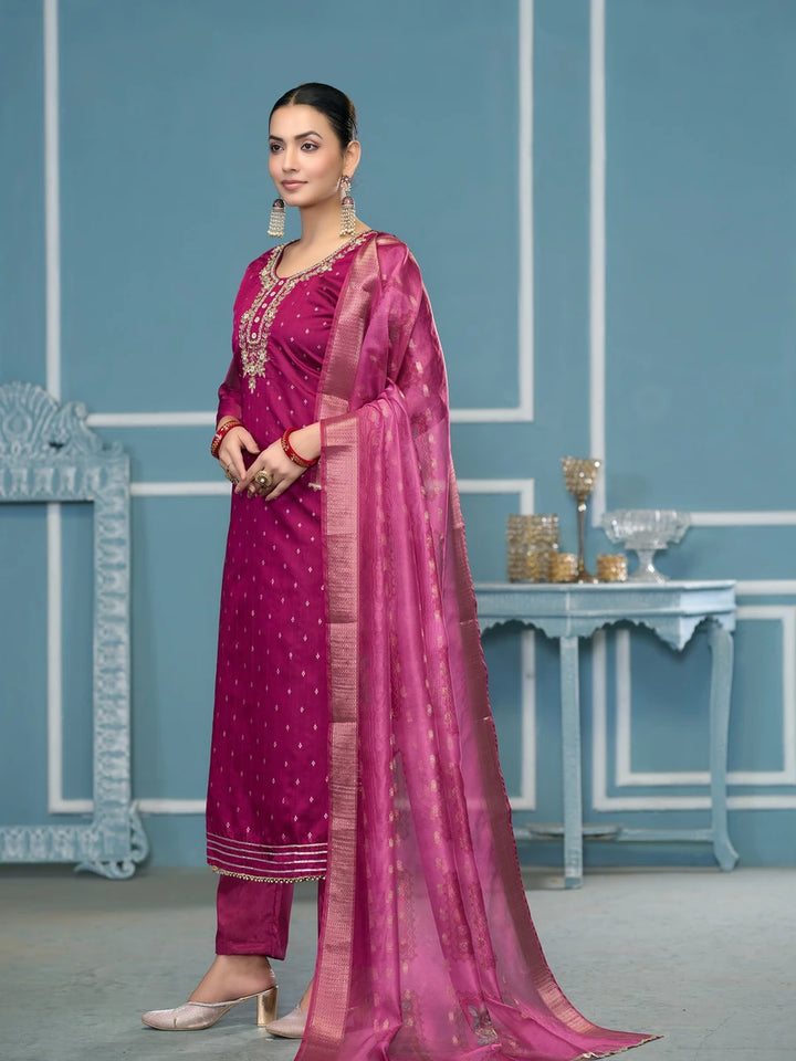 Elegance Traditional Hand Work Salwar Kameez | Rich Banarasi Dupatta