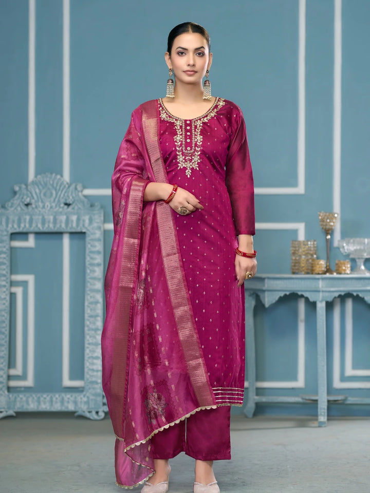 Elegance Traditional Hand Work Salwar Kameez | Rich Banarasi Dupatta
