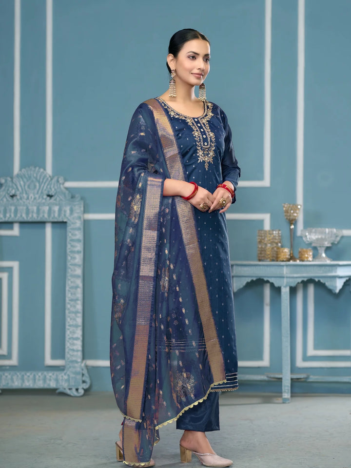 Elegance Traditional Hand Work Salwar Kameez | Rich Banarasi Dupatta