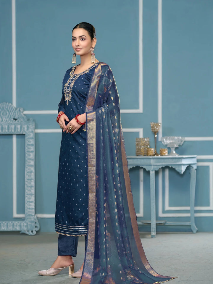 Elegance Traditional Hand Work Salwar Kameez | Rich Banarasi Dupatta