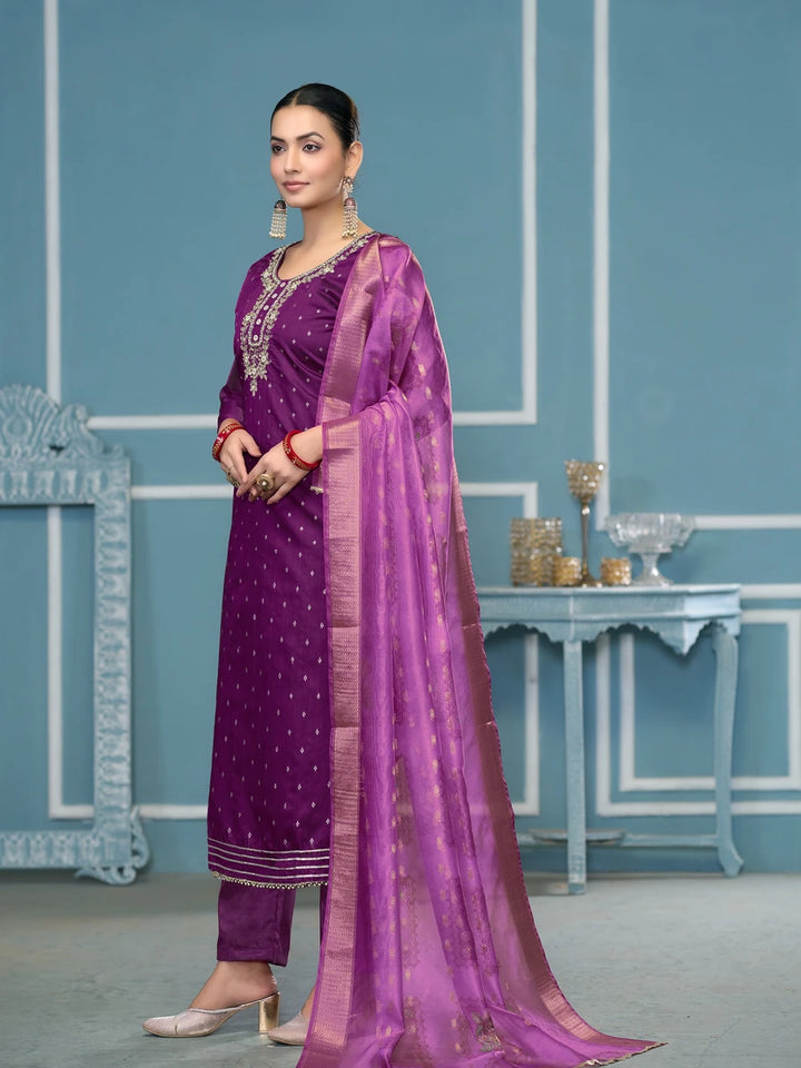 Elegance Traditional Hand Work Salwar Kameez | Rich Banarasi Dupatta