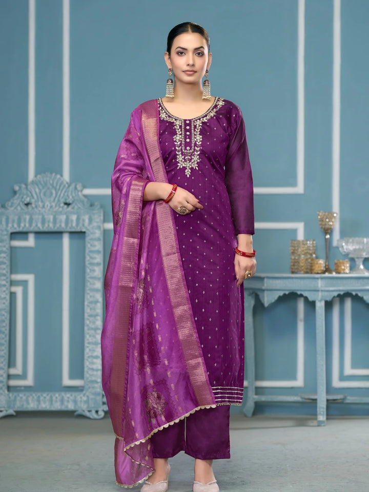 Elegance Traditional Hand Work Salwar Kameez | Rich Banarasi Dupatta