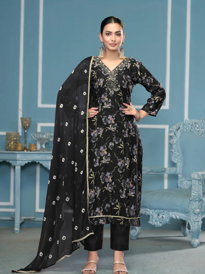 Elegant Cotton Salwar Kameez | Designer Printed & Hand Work Dupatta