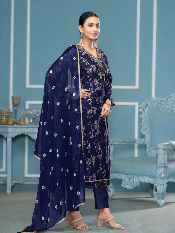 Elegant Cotton Salwar Kameez | Designer Printed & Hand Work Dupatta