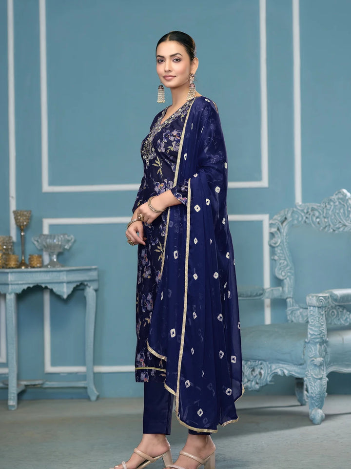 Elegant Cotton Salwar Kameez | Designer Printed & Hand Work Dupatta