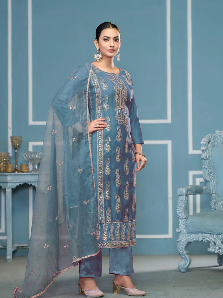 Modern Cotton Salwar Kameez Set | Gorgeous Prints & Intricate Embroidery Work