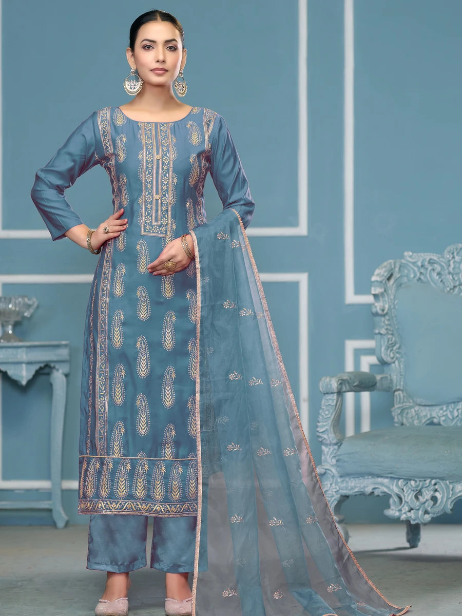 Modern Cotton Salwar Kameez Set | Gorgeous Prints & Intricate Embroidery Work