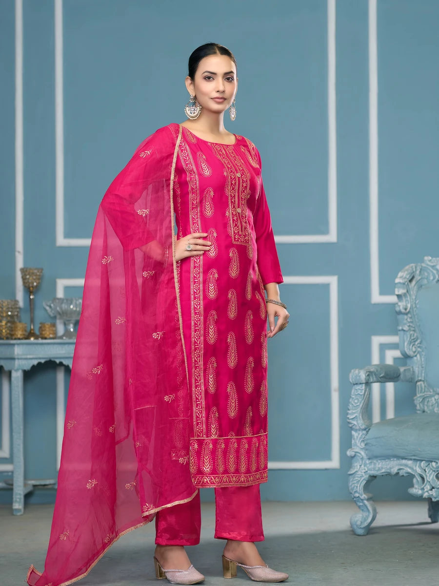 Modern Cotton Salwar Kameez Set | Gorgeous Prints & Intricate Embroidery Work