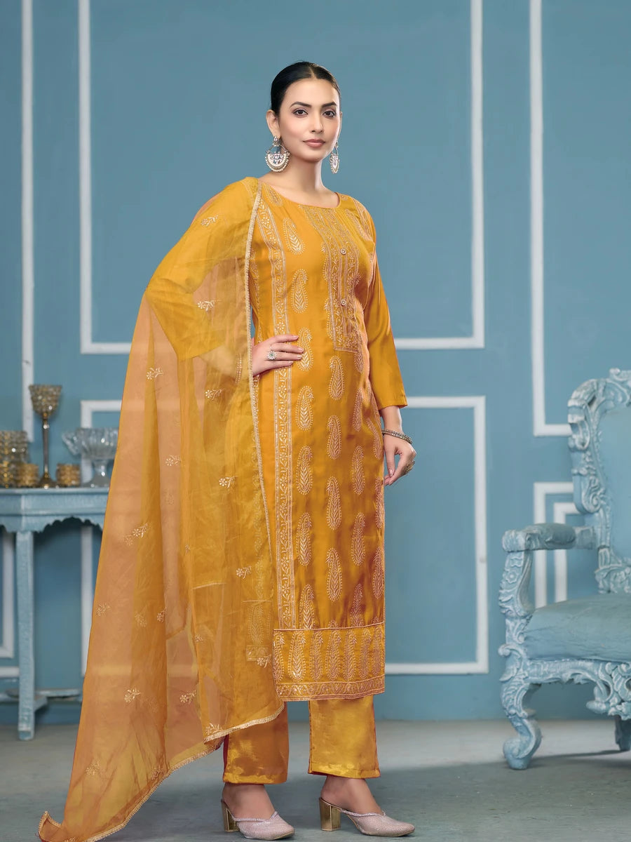Modern Cotton Salwar Kameez Set | Gorgeous Prints & Intricate Embroidery Work