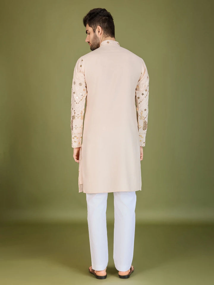 Luxurious Festive Wear Rayon Kurta | Designer Thread & Sequin Embroidery