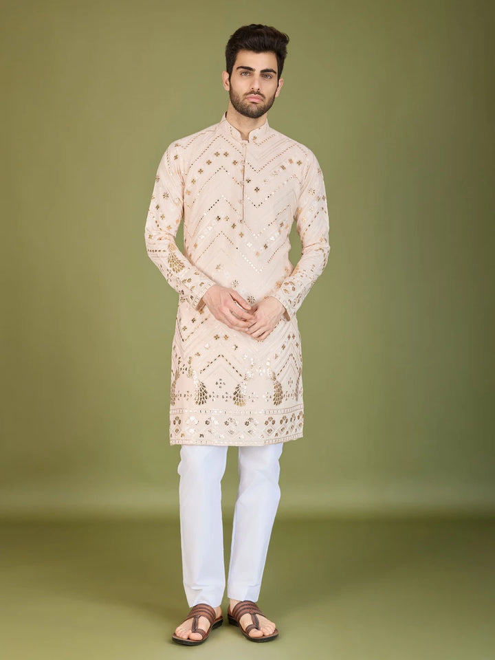 Luxurious Festive Wear Rayon Kurta | Designer Thread & Sequin Embroidery