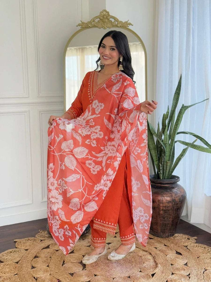 Sophisticated  Designer Salwar Suit | Viscose Rayon Elegant Festive Outfit