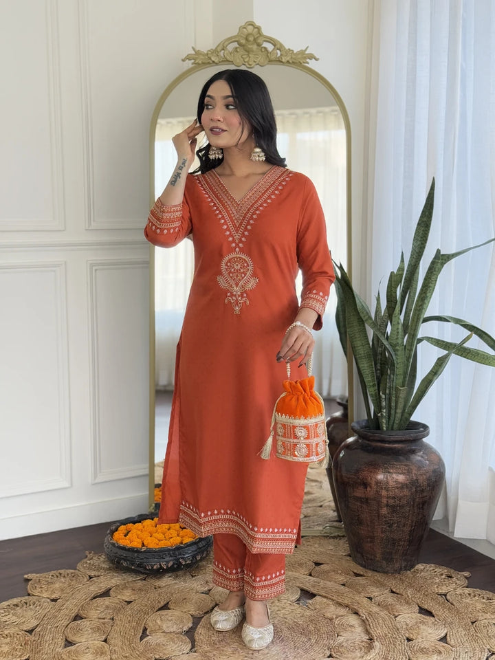 Sophisticated  Designer Salwar Suit | Viscose Rayon Elegant Festive Outfit