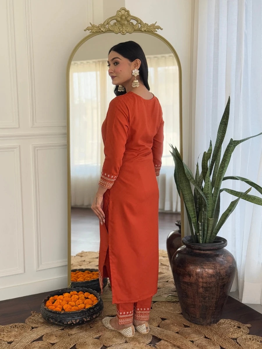 Sophisticated  Designer Salwar Suit | Viscose Rayon Elegant Festive Outfit