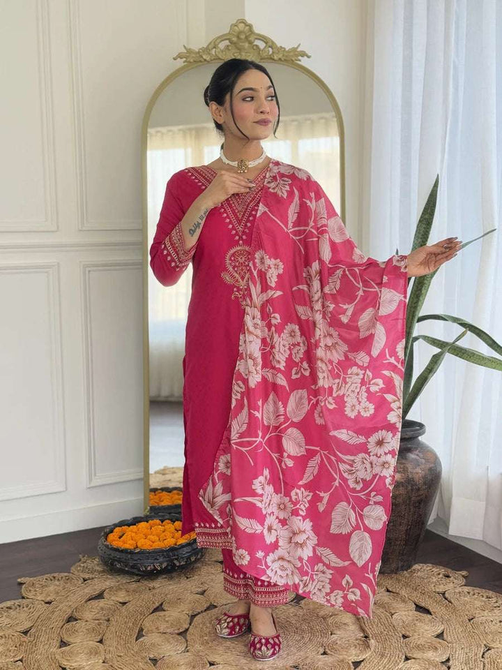 Sophisticated  Designer Salwar Suit | Viscose Rayon Elegant Festive Outfit