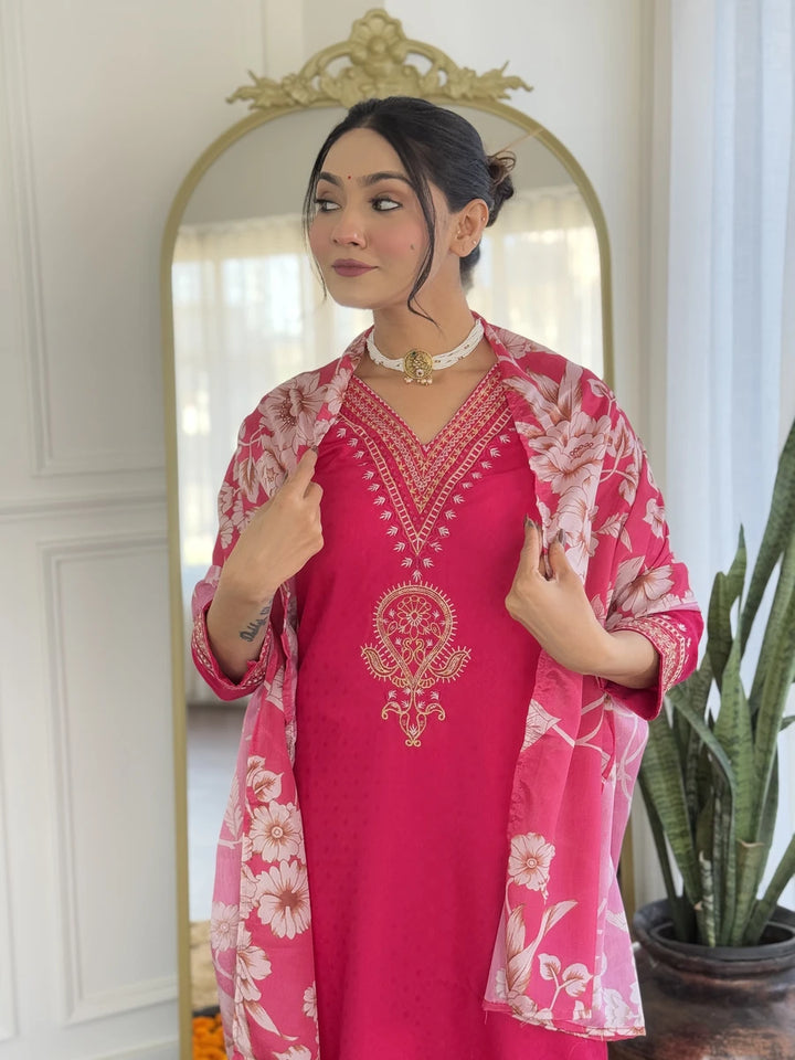 Sophisticated  Designer Salwar Suit | Viscose Rayon Elegant Festive Outfit