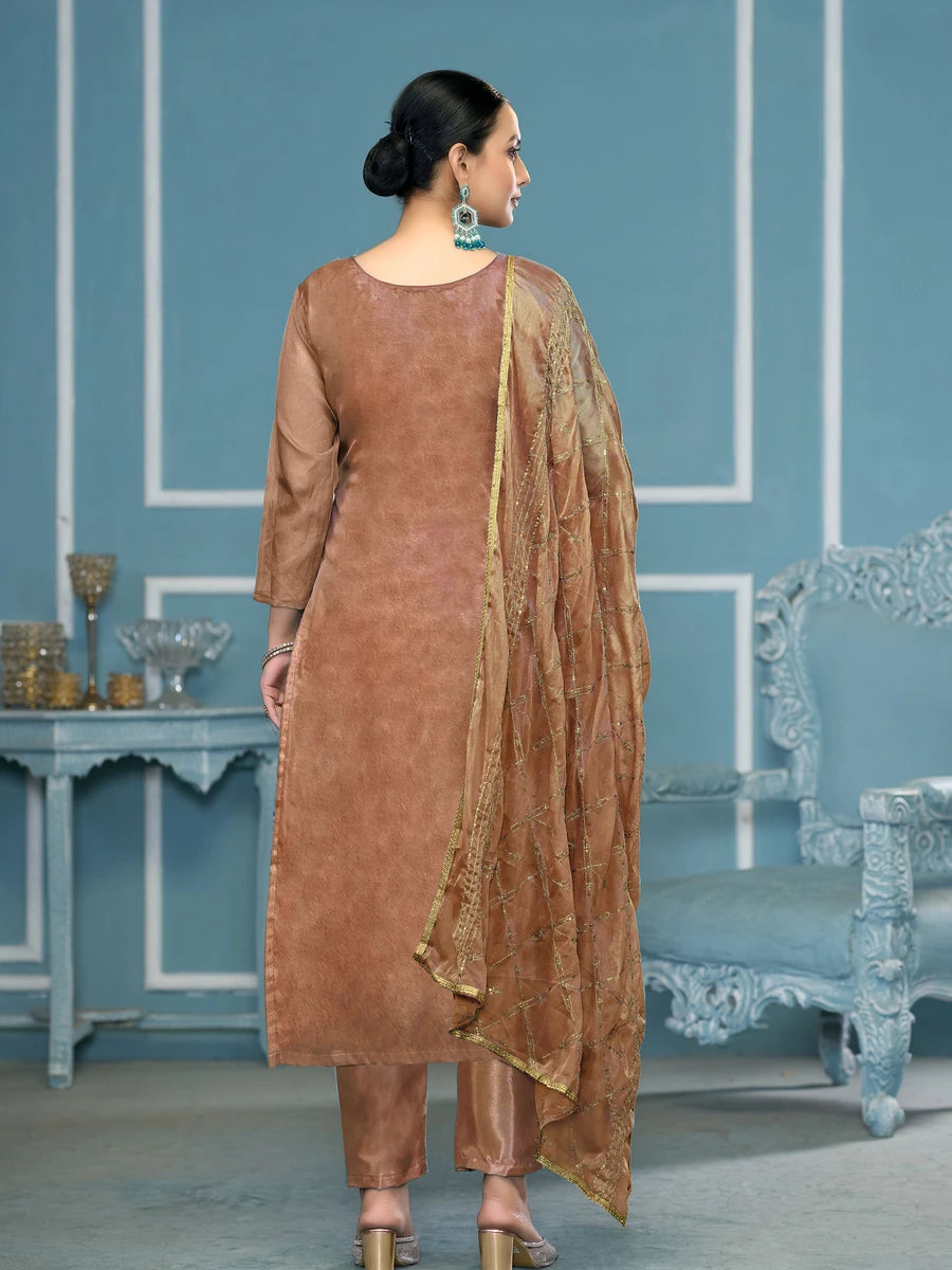 Handcrafted Embroidery Suit | Luxurious Designer Wear